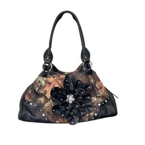 🌵Camouflage Black Bling Handbag Purse🌵
